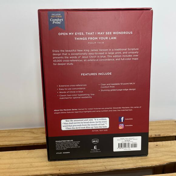 Thomas Nelson Maclaren series NKJV Bible Large print - Picture 5 of 15